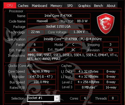 i7 4790k 4.7 ghz